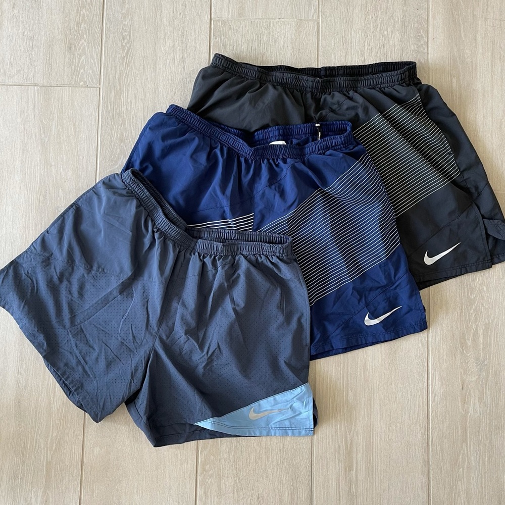 3 Nike dry fit men’s athletic workout shorts
